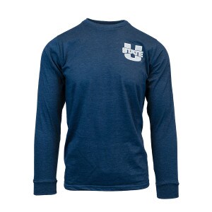 utah state long sleeve tshirt navy